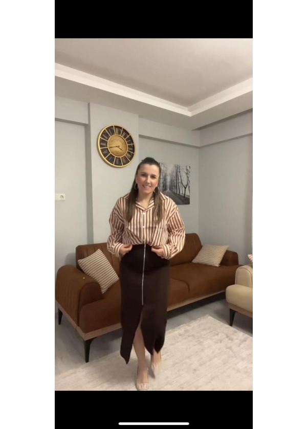 fermuarlı etek