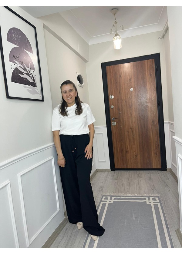Orjinal Zr Model Dokuma Bürümcük İnce Kemer Pantolon ( siyah )