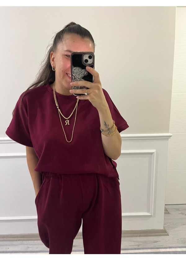 Standart Beden Takım ( Bordo )