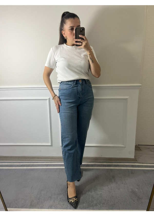 Mavi Likralı Jean