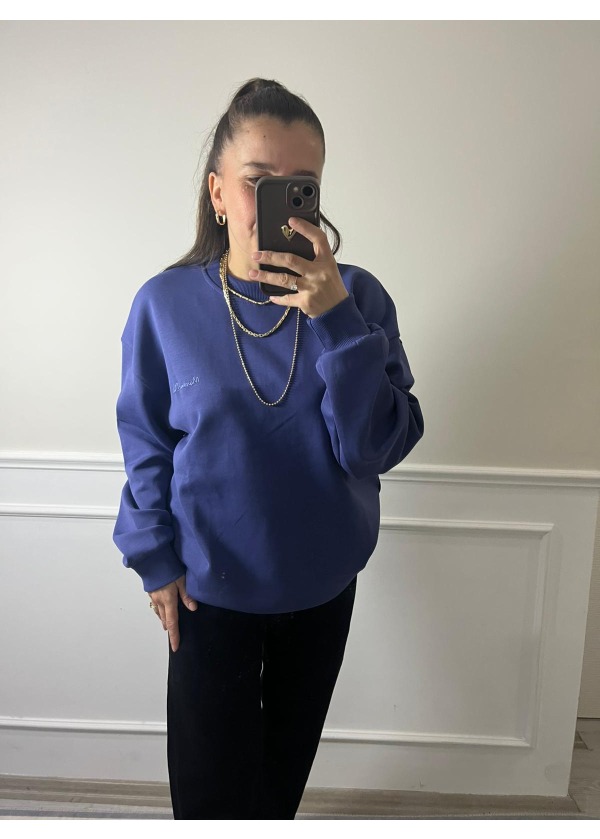 İndigo Sweat T-Shirt