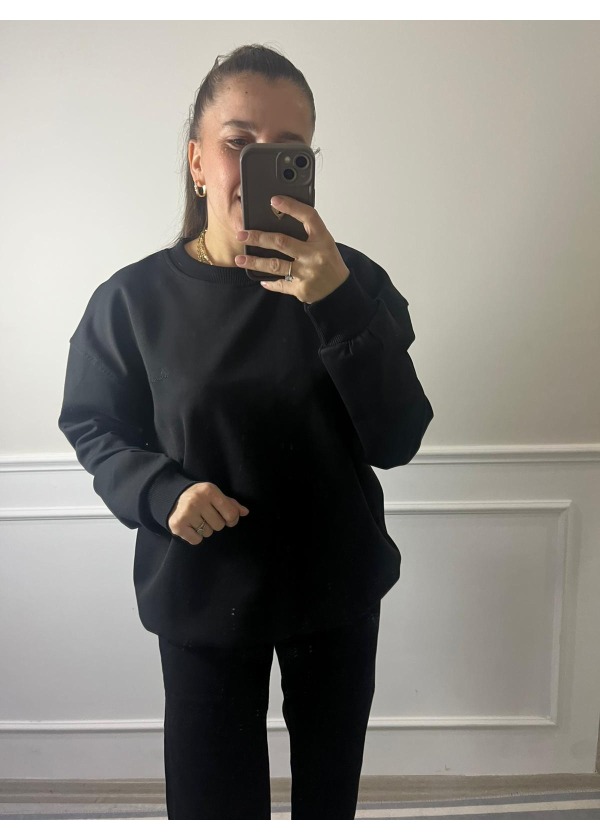 Sweat T-Shirt ( Siyah )