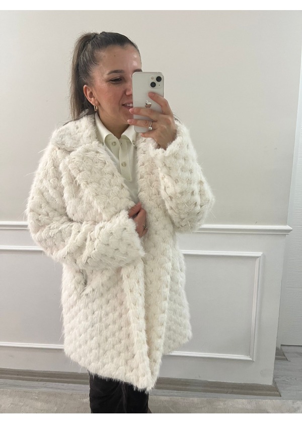 Kürk Mont ( Beyaz )