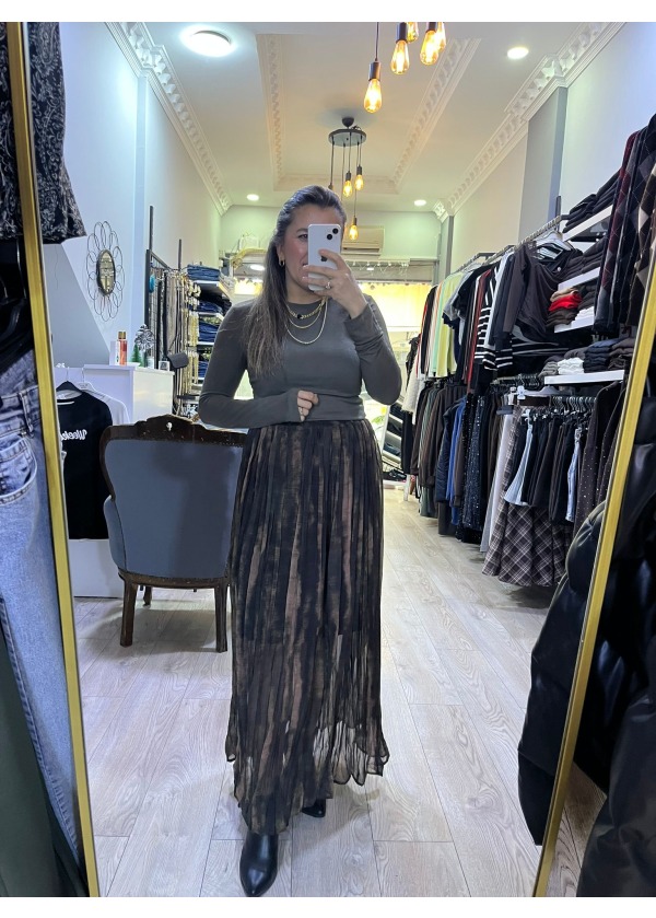 Asimetrik Desenli Etek