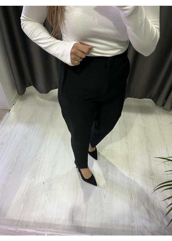 Pensli Havuç Pantolon (siyah)