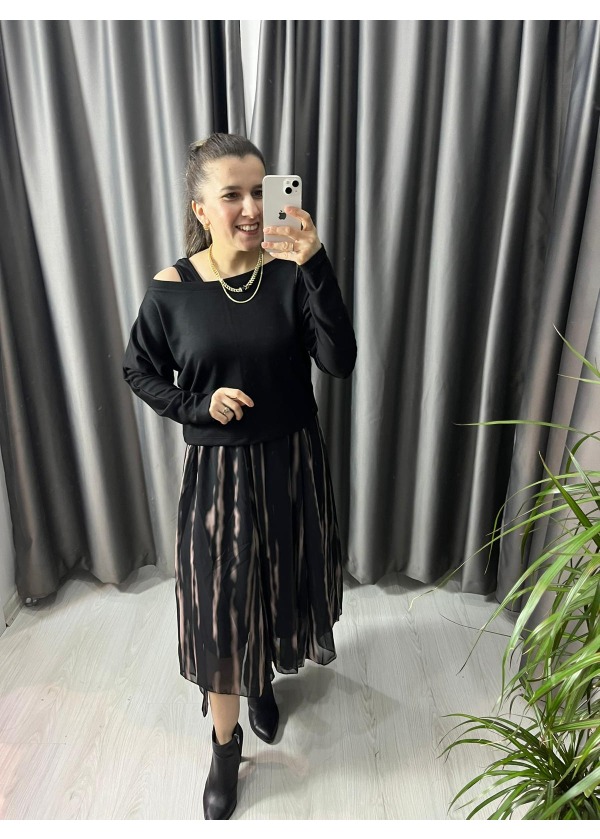 İkili takım elbise (siyah) 